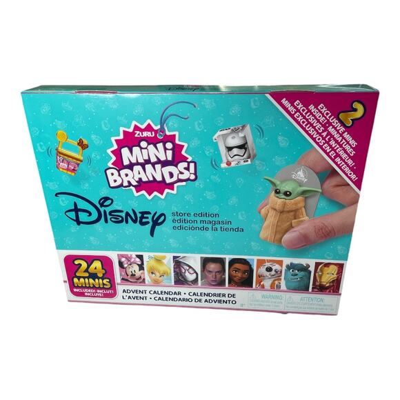 Mini Brands Disney ZURU New Advent Calendar 24 Pack 4 Exclusive Mystery Minis - Picture 1 of 4